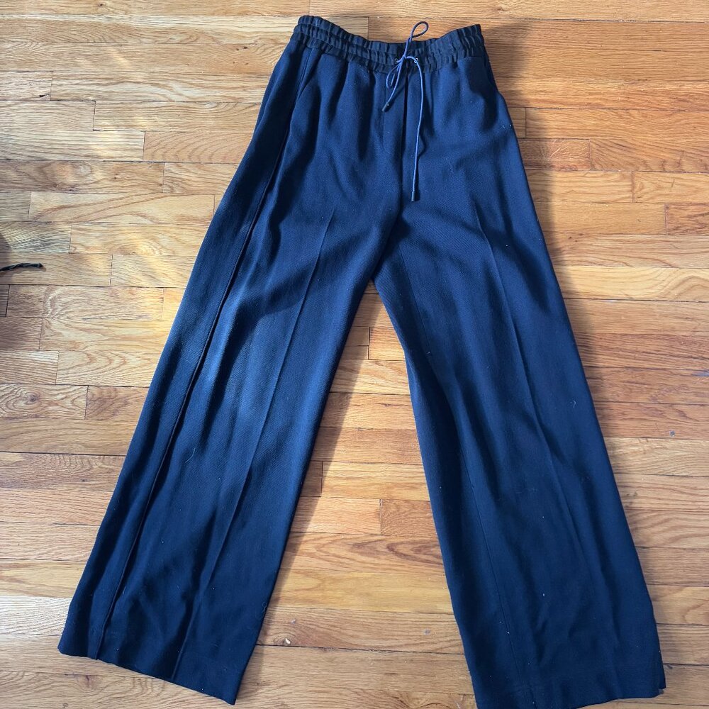 3.1 Phillip Lim Navy Wide Leg Trousers, Size 8